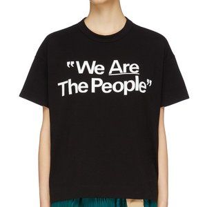 Sacai 'We are the people' T-shirt (Black)